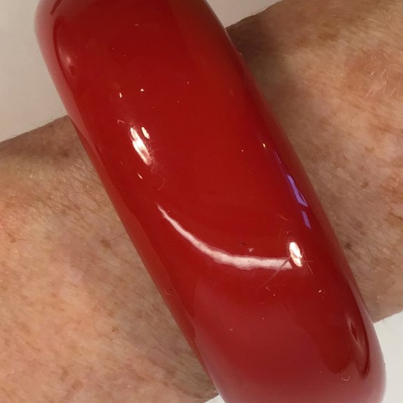 Tiffany & Co. Elsa Peretti Bangle Bracelet Wood and Red Lacquer, Japan - Picture 3 of 5